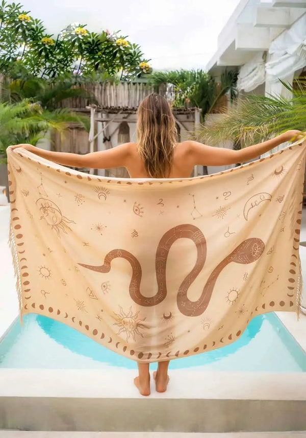 Serpent Sarong - Light Golden