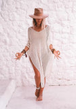 Beach Poncho Ivory S/M