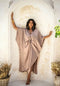 Archangel Gabriel Goddess Kaftan Luxe - Hand-painted On Silk Tulipwood - XXS