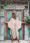 Archangel Gabriel Goddess Kaftan Everyday - Hand-painted On Viscose Earth XXS