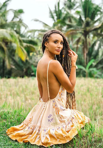 ODE TO BALI SUNSET - LITTLE WILDLING DRESS